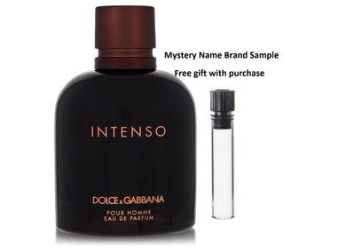 Dolce & Gabbana Intenso by Dolce & Gabbana Eau De Parfum Spray (Tester) 4.2 oz And a Mystery Name brand sample vile