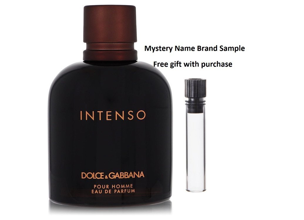 Dolce & Gabbana Intenso by Dolce & Gabbana Eau De Parfum Spray (Tester) 4.2 oz And a Mystery Name brand sample vile