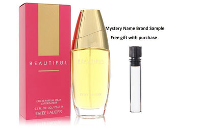 BEAUTIFUL by Estee Lauder Eau De Parfum Spray 2.5 oz And a Mystery Name brand sample vile