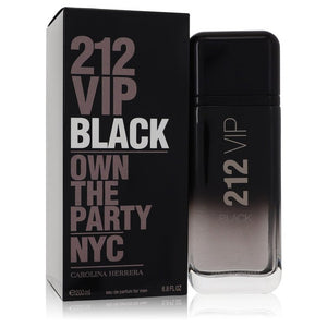 212 VIP Black by Carolina Herrera Eau De Parfum Spray 6.8 oz For Men