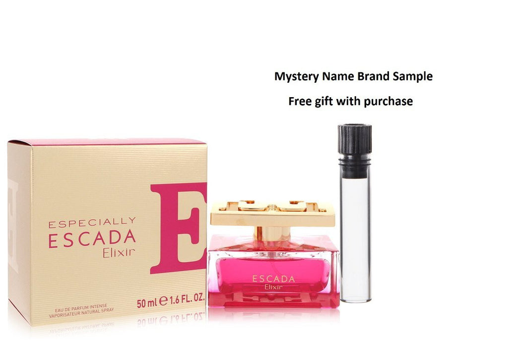 Especially Escada Elixir by Escada Eau De Parfum Intense Spray 1.7 oz And a Mystery Name brand sample vile
