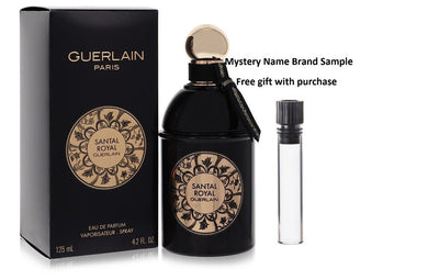 Santal Royal by Guerlain Eau De Parfum Spray 4.2 oz And a Mystery Name brand sample vile