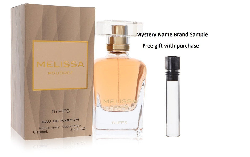 Melissa Poudree by Riiffs Eau De Parfum Spray 3.4 oz And a Mystery Name brand sample vile