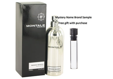 Montale Mango Manga by Montale Eau De Parfum Spray 3.3 oz And a Mystery Name brand sample vile