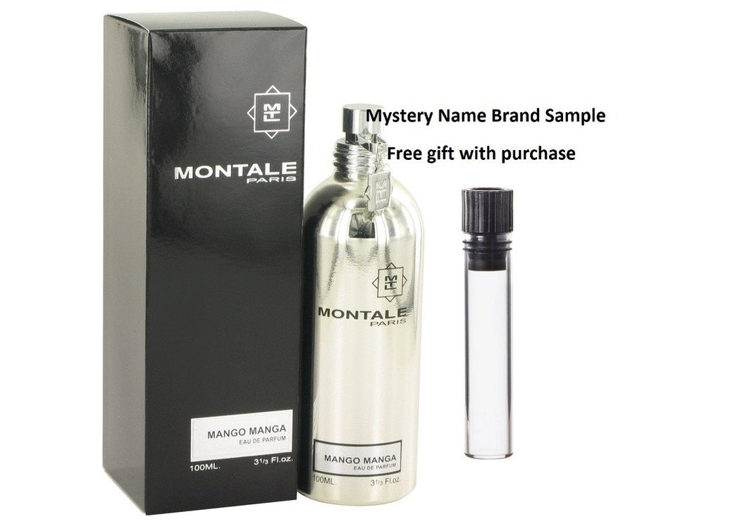 Montale Mango Manga by Montale Eau De Parfum Spray 3.3 oz And a Mystery Name brand sample vile