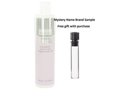 Emotion Essence by Weil Fragrance Body Milk (Body Lotion) 6.6 oz And a Mystery Name brand sample vile