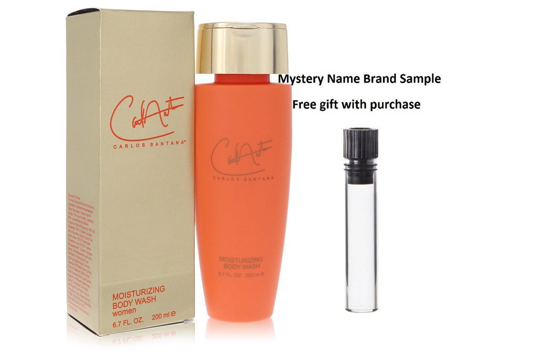 Carlos Santana by Carlos Santana Body Wash 6.7 oz And a Mystery Name brand sample vile