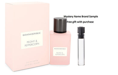 Banana Republic Peony & Peppercorn by Banana Republic Eau De Parfum Spray 2.5 oz And a Mystery Name brand sample vile