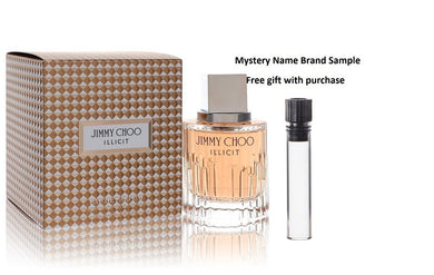 Jimmy Choo Illicit by Jimmy Choo Eau De Parfum Spray 2 oz And a Mystery Name brand sample vile