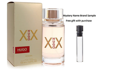 Hugo XX by Hugo Boss Eau De Toilette Spray 3.4 oz And a Mystery Name brand sample vile