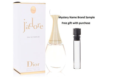 JADORE by Christian Dior Eau De Parfum Spray 1 oz And a Mystery Name brand sample vile