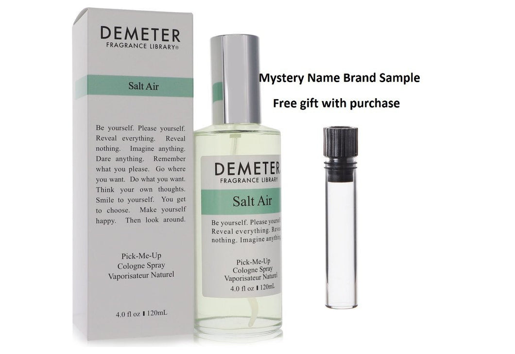Demeter Salt Air by Demeter Cologne Spray 4 oz And a Mystery Name brand sample vile