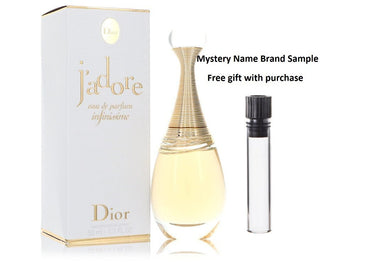 Jadore Infinissime by Christian Dior Eau De Parfum Spray 1.7 oz And a Mystery Name brand sample vile