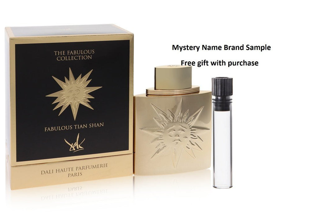 Fabulous Tian Shian by Dali Haute Parfumerie Eau De Parfum Spray (Unisex) 3.4 oz And a Mystery Name brand sample vile