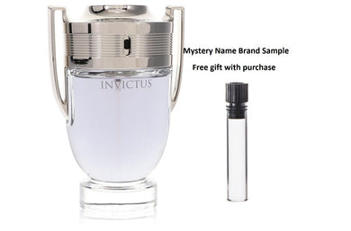 Invictus by Paco Rabanne Eau De Toilette Spray (Tester) 3.4 oz And a Mystery Name brand sample vile