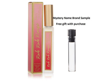 Juicy Couture Rah Rah Rouge Rock the Rainbow by Juicy Couture Mini EDT Rollerball .33 oz And a Mystery Name brand sample vile