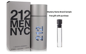 212 by Carolina Herrera Eau De Toilette Spray (New Packaging) 3.4 oz And a Mystery Name brand sample vile