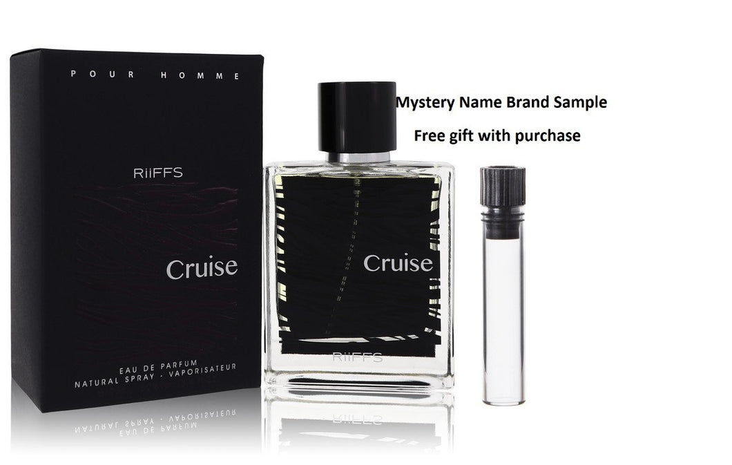 Riiffs Cruise by Riiffs Eau De Parfum Spray 3.4 oz And a Mystery Name brand sample vile