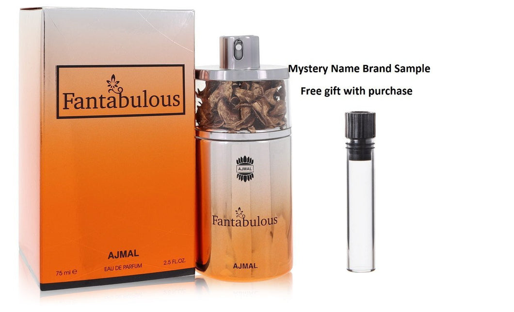 Ajmal Fantabulous by Ajmal Eau De Parfum Spray 2.5 oz And a Mystery Name brand sample vile