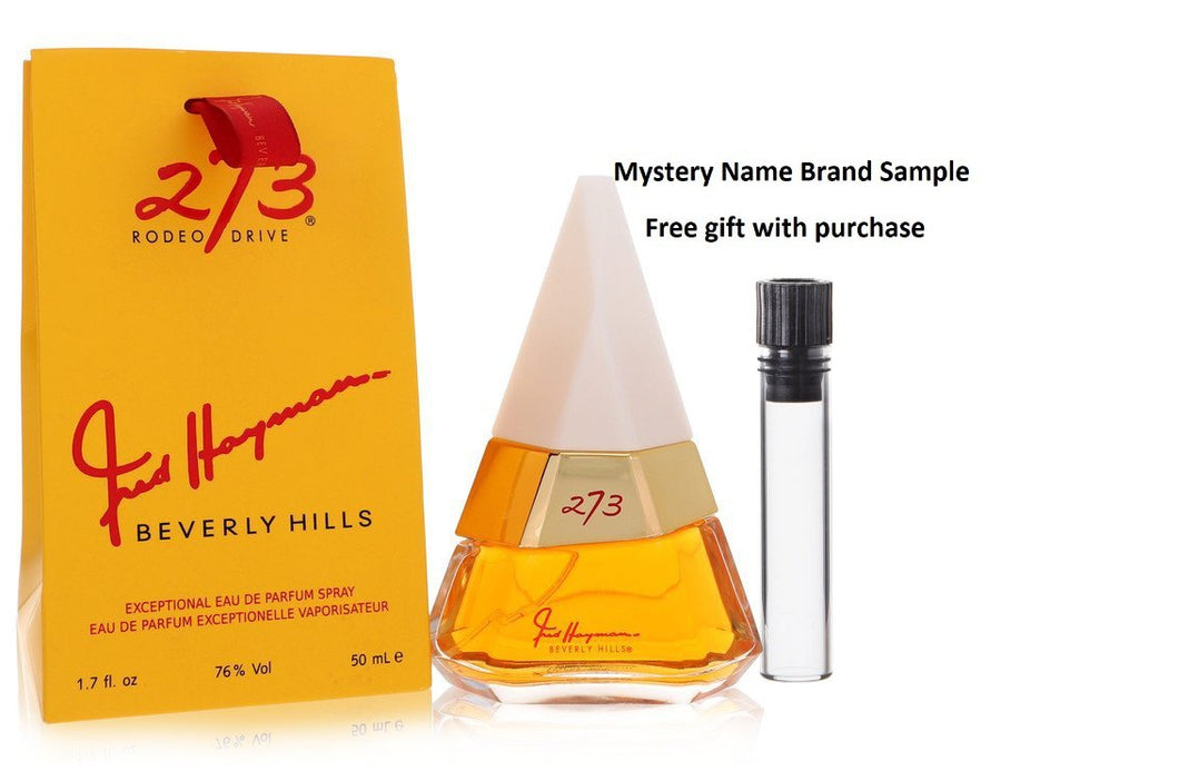 273 by Fred Hayman Eau De Parfum Spray 1.7 oz And a Mystery Name brand sample vile