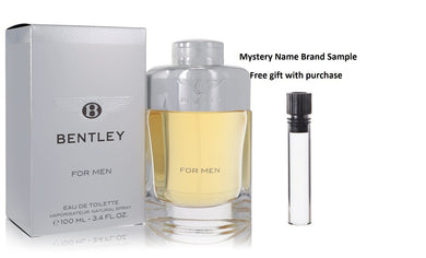 Bentley by Bentley Eau De Toilette Spray 3.4 oz And a Mystery Name brand sample vile