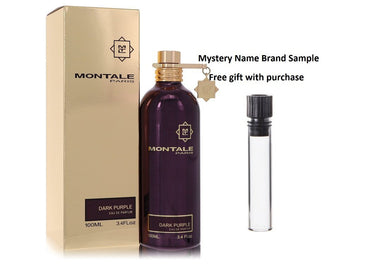 Montale Dark Purple by Montale Eau De Parfum Spray 3.4 oz And a Mystery Name brand sample vile
