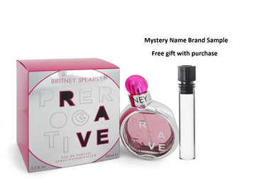 Britney Spears Prerogative Rave by Britney Spears Eau De Parfum Spray 3.3 oz And a Mystery Name brand sample vile