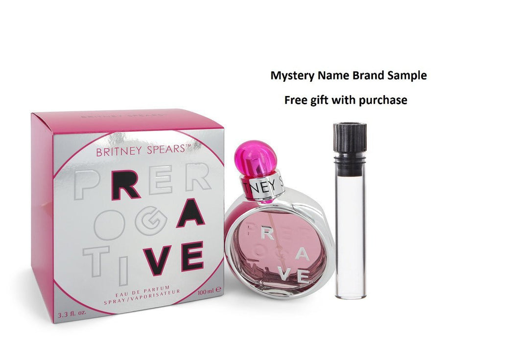 Britney Spears Prerogative Rave by Britney Spears Eau De Parfum Spray 3.3 oz And a Mystery Name brand sample vile