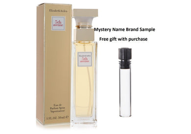5TH AVENUE by Elizabeth Arden Eau De Parfum Spray 1 oz And a Mystery Name brand sample vile