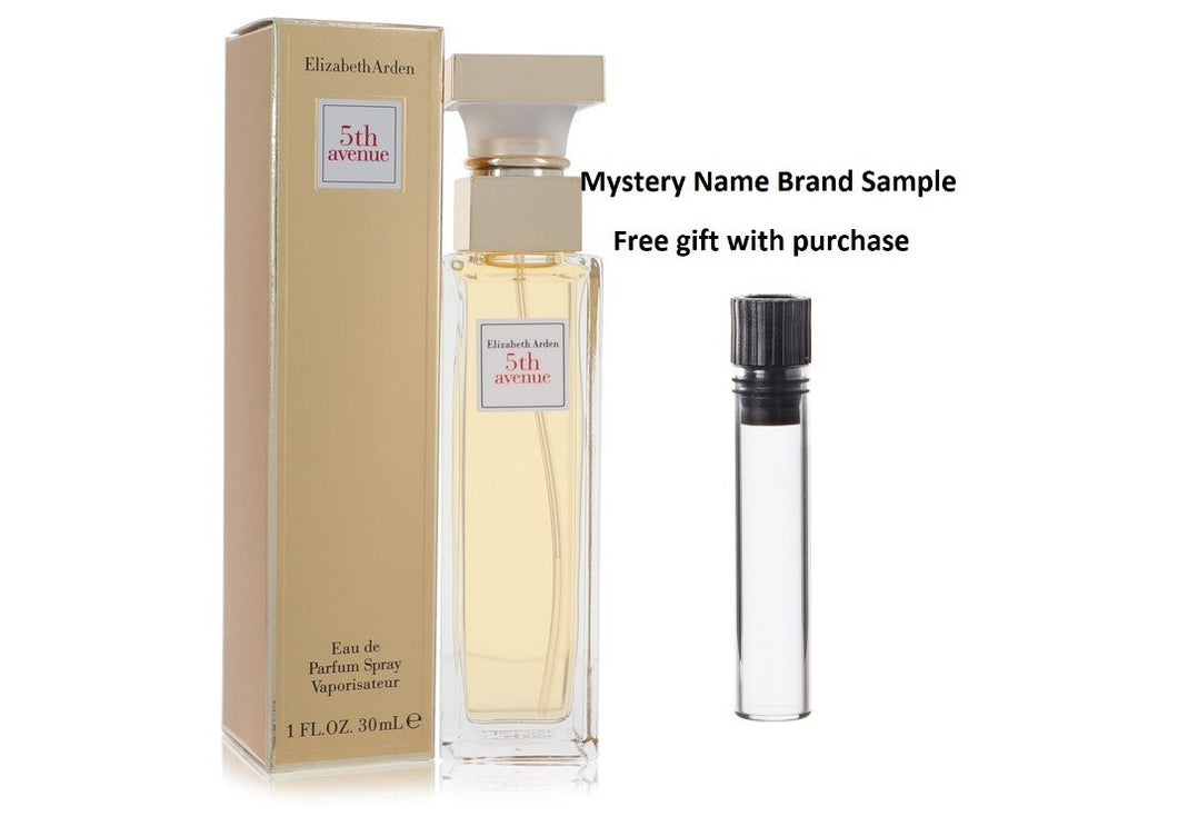 5TH AVENUE by Elizabeth Arden Eau De Parfum Spray 1 oz And a Mystery Name brand sample vile