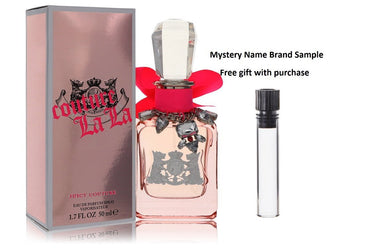 Couture La La by Juicy Couture Eau De Parfum Spray 1.7 oz And a Mystery Name brand sample vile
