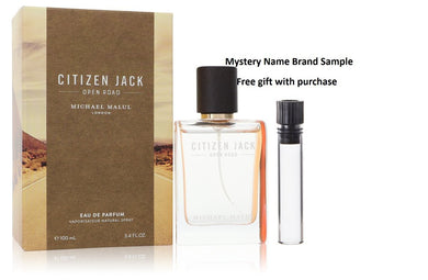 Citizen Jack Open Road by Michael Malul Eau De Parfum Spray 3.4 oz And a Mystery Name brand sample vile
