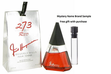273 Red by Fred Hayman Eau De Parfum Spray 2.5 oz And a Mystery Name brand sample vile