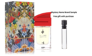 Qafiya 04 by Ajmal Eau De Parfum Spray (Unisex) 2.5 oz And a Mystery Name brand sample vile