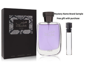Hawas by Rasasi Eau De Parfum Spray 3.33 oz And a Mystery Name brand sample vile