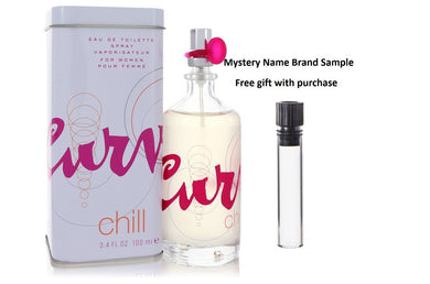 Curve Chill by Liz Claiborne Eau De Toilette Spray 3.4 oz And a Mystery Name brand sample vile