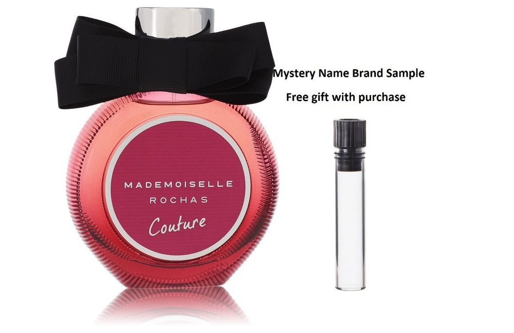 Mademoiselle Rochas Couture by Rochas Eau De Parfum Spray (Tester) 3 oz And a Mystery Name brand sample vile