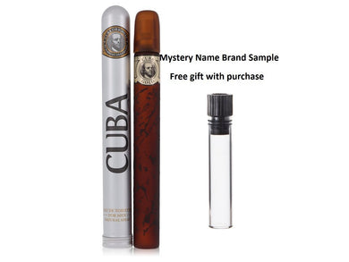 Cuba Gold by Fragluxe Eau De Toilette Spray 1.15 oz And a Mystery Name brand sample vile