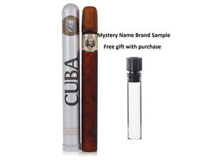 Cuba Gold by Fragluxe Eau De Toilette Spray 1.15 oz And a Mystery Name brand sample vile