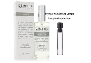 Demeter New Car by Demeter Cologne Spray (Unisex) 4 oz And a Mystery Name brand sample vile