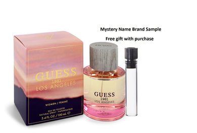Guess 1981 Los Angeles by Guess Eau De Toilette Spray 3.4 oz And a Mystery Name brand sample vile