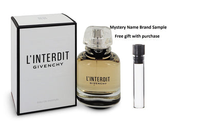 L'interdit by Givenchy Eau De Parfum Spray 1.7 oz And a Mystery Name brand sample vile