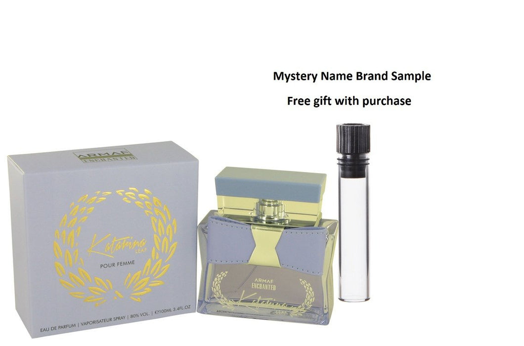 Armaf Katarina Leaf by Armaf Eau De Parfum Spray 3.4 oz And a Mystery Name brand sample vile