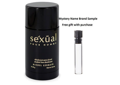 Sexual by Michel Germain Deodorant Stick 2.8 oz  And a Mystery Name brand sample vile