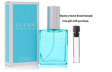 Clean Shower Fresh by Clean Eau De Parfum Spray 1 oz And a Mystery Name brand sample vile