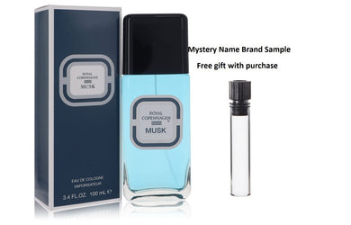 ROYAL COPENHAGEN MUSK by Royal Copenhagen Cologne Spray 3.3 oz And a Mystery Name brand sample vile