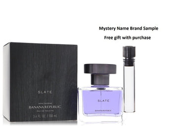 Banana Republic Slate by Banana Republic Eau De Toilette Spray 3.4 oz And a Mystery Name brand sample vile