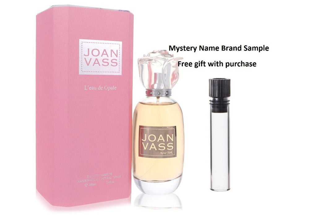 L'eau De Opale by Joan Vass Eau De Parfum Spray 3.4 oz And a Mystery Name brand sample vile