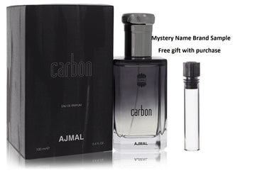 Ajmal Carbon by Ajmal Eau De Parfum Spray 3.4 oz And a Mystery Name brand sample vile