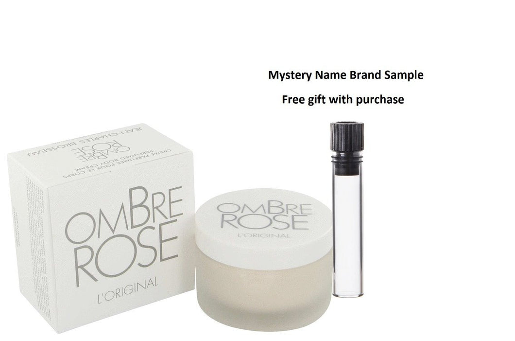 Ombre Rose by Brosseau Body Cream 6.7 oz And a Mystery Name brand sample vile
